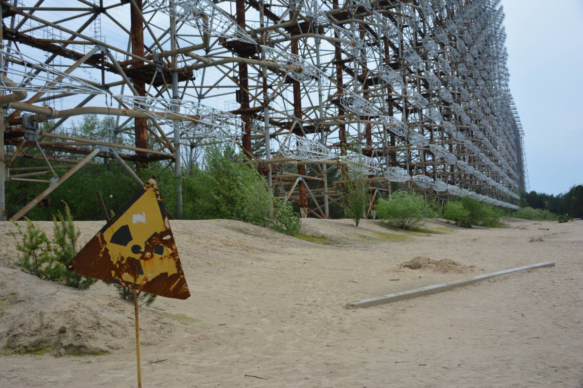 Radar Duga-1 abandonné près de Tchernobyl dans la zone d’exclusion en Ukraine